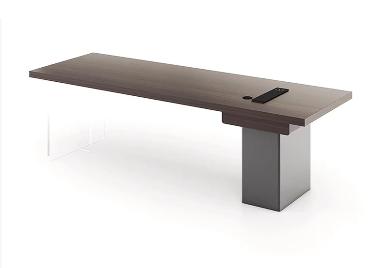 

Домашний кабинет, итальянский минималистичный письменный стол, настольный компьютер, современный простой высококлассный стол, стол для переговоров