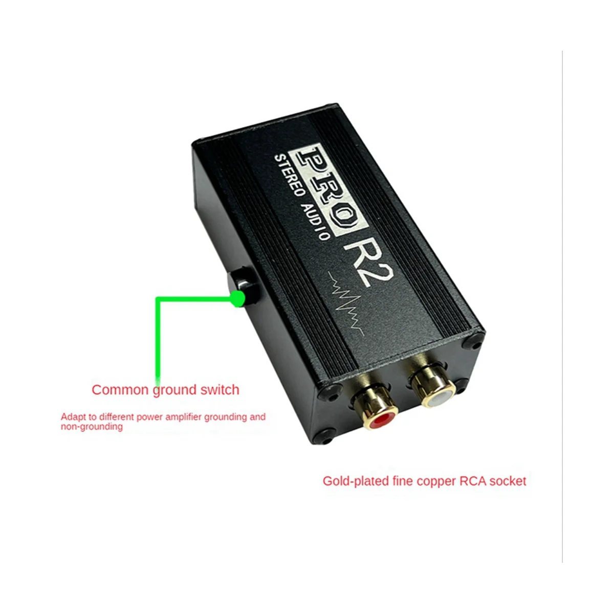 Ground Loop Audio Isolator Audio Noise Filter RCA Noise Suppressor Isolator Signal Reducer