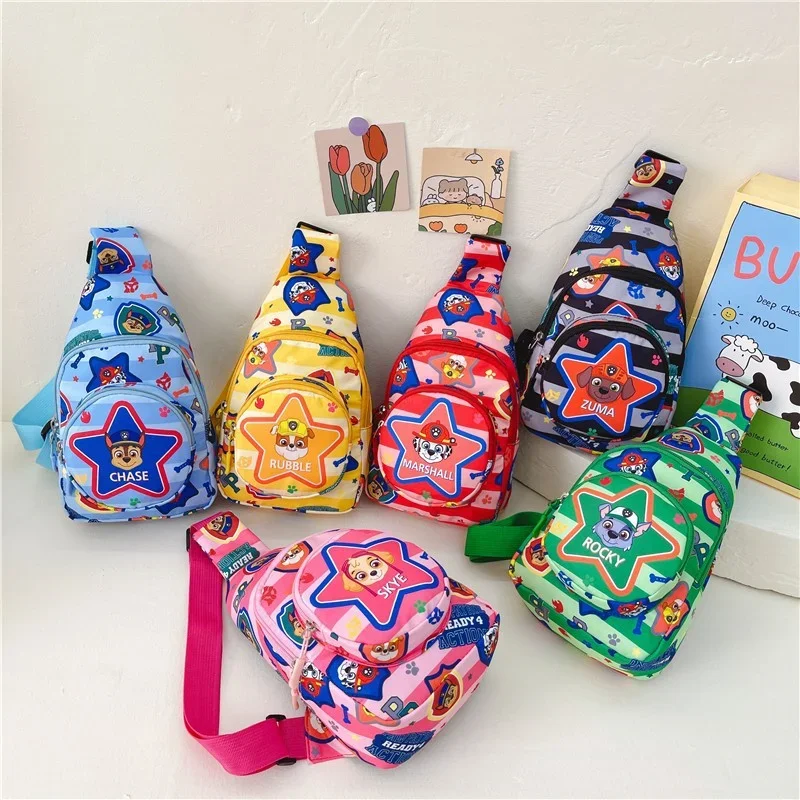 Paw Ronds Child Anime Chest Pack Borsa A Tracolla Pat Patrouille Chase Skye Rescue Dog Boy Girl Cartoon Portamonete Regalo Cosplay