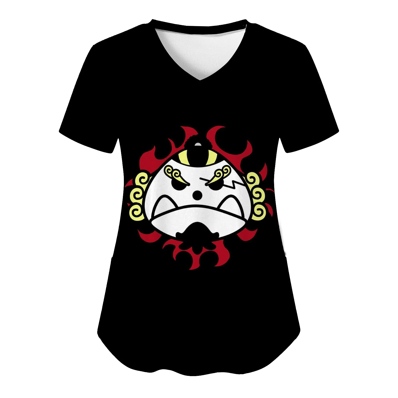 Magliette Ospedaliere Infermiera Ut-Niform One Piece Top Per Donna 2023 Scollo A V Abbigliamento Donna Zevity Anime Pocket Top Uniforme Pocket Neck