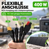 Panneau solaire pliable de 400 W, module solaire monocristallin avec un rendement de 23 %, revêtement ETFE et indice de protection IP67, idéal pour les centrales électriques portables, le camping et les véhicules de loisirs. 3