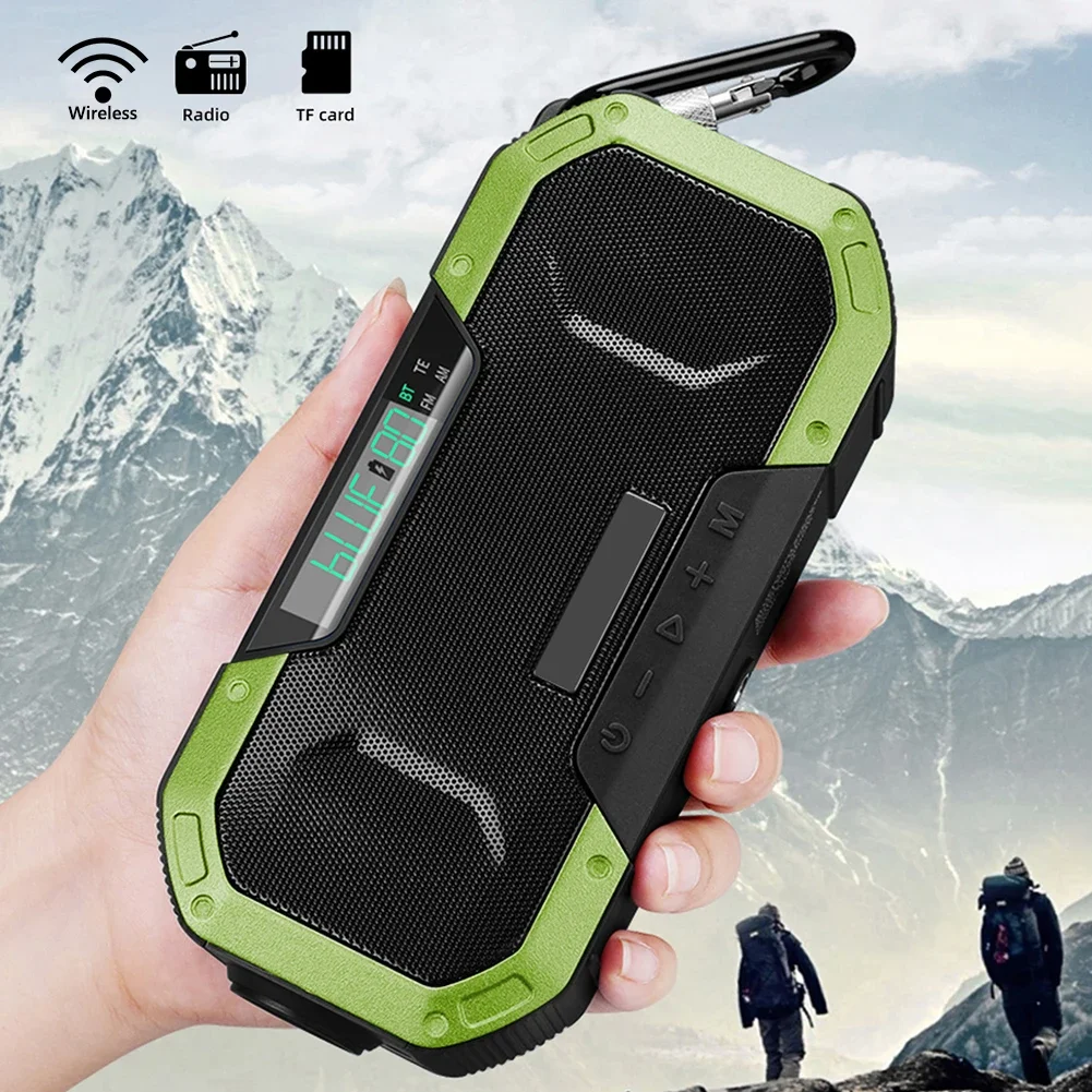 Powerful Emergency Radio With Hand Crank For Off Grid Power On The Go