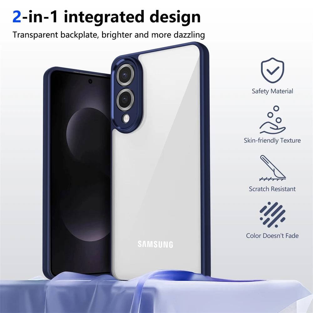 Enhanced Durable Shield: Shockproof Clear Matte Phone Case Cover