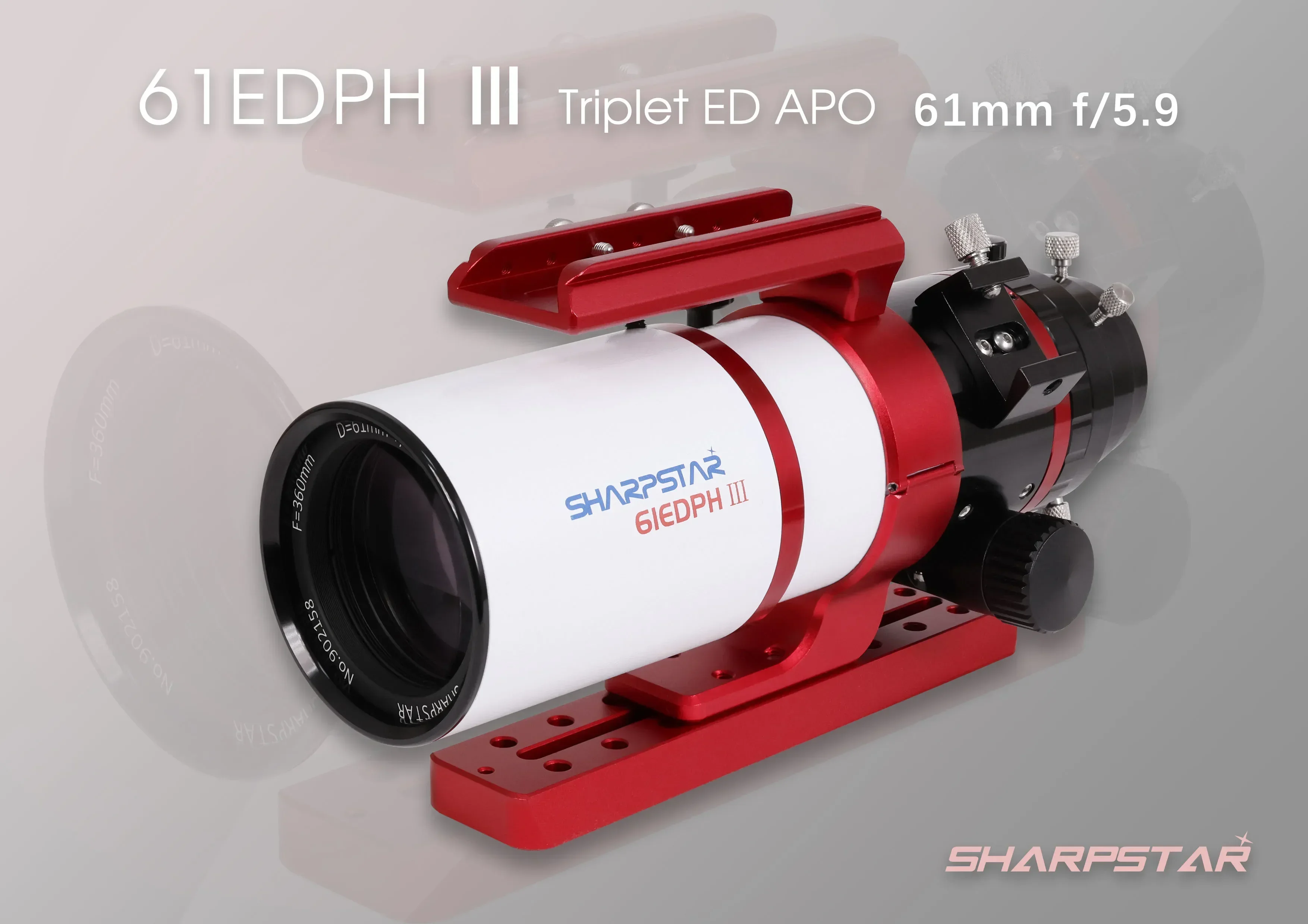 

2023 новый выпуск Sharpstar 61EDPH III 61 мм F/5,9 триплет ED Apo астрограф рефракторный телескоп OTA