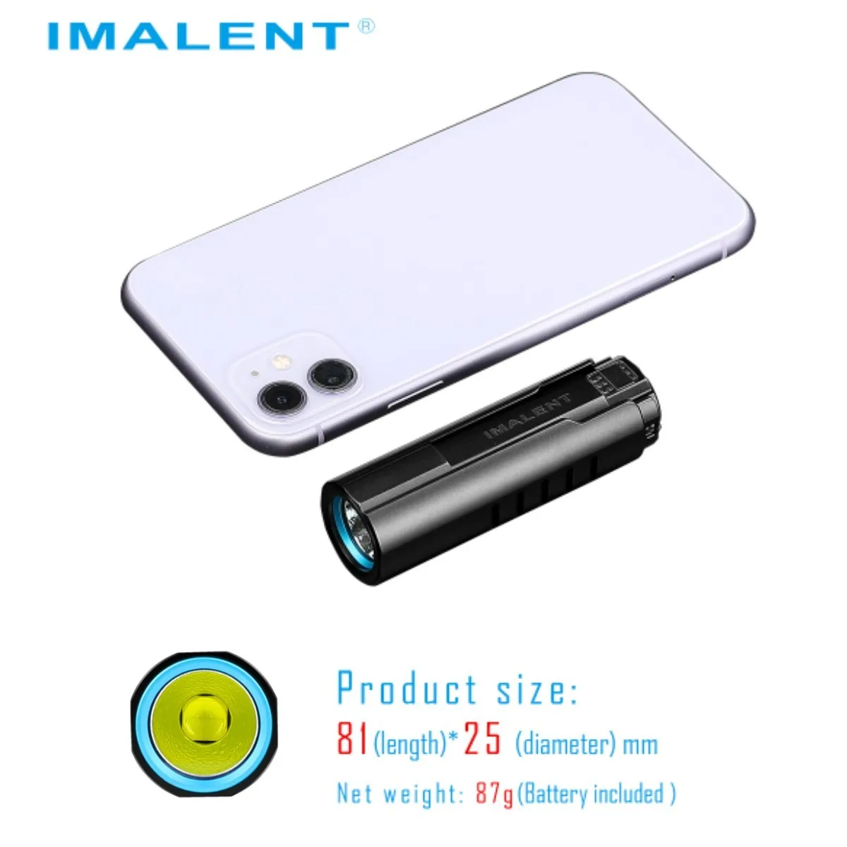 IMALENT LD70 EDC Powerful Flashlight Rechargeable Torch 4000 Lumens Cree XHP70.2 Led Handlight for Camping Hiking Self Defense