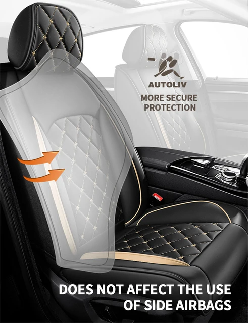 DERMAY Universal Faux Leder Auto Sitzbezug Kissen-schutz Auto Zubehör,  einfach Installieren Buchweizen schale Innen - AliExpress