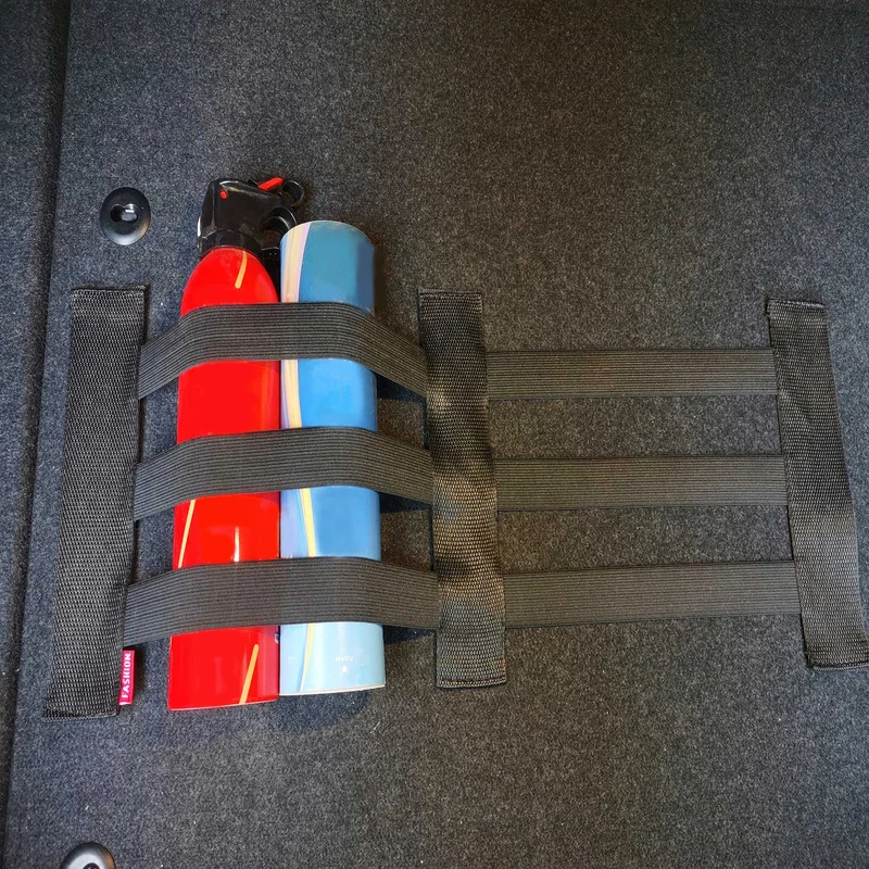 Adjustable Car Trunk Elastic Fixed Straps Extinguisher Tank Debris Storage Fixing Belt Tapes Auto Interior Organizer Accessories car trunk organizer,trunk organizer,trunk storage holder,car interior organizer,car trunk straps