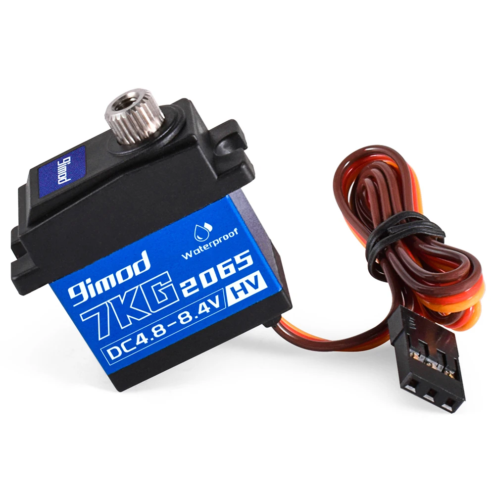 9IMOD 7kg 2065 Digital Servo Waterproof HV Metal Gear Mini Servo with Horn/Bracket/Steering Links for TRX4M 1/18 RC Car