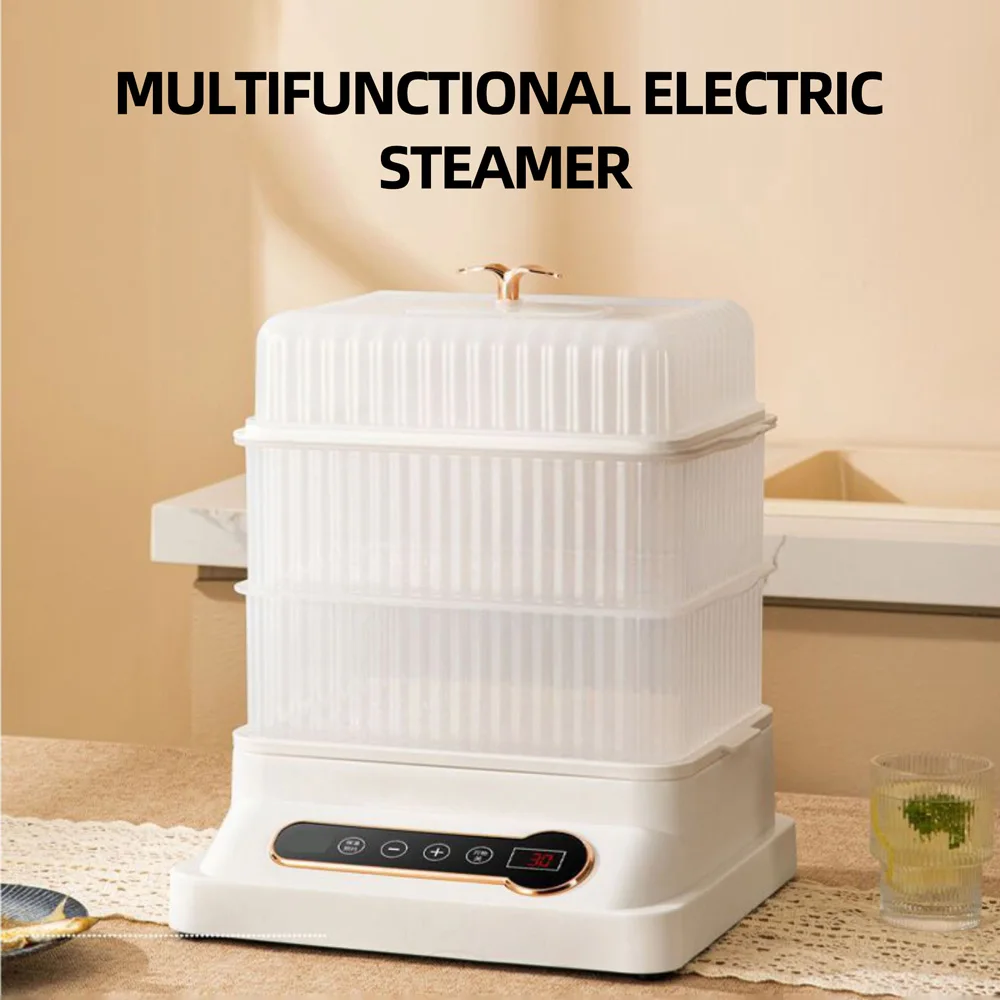 Electric Steamer Multifunctional Household Three-layer Steamer Fully Automatic Breakfast Machine Vaporera Electrica