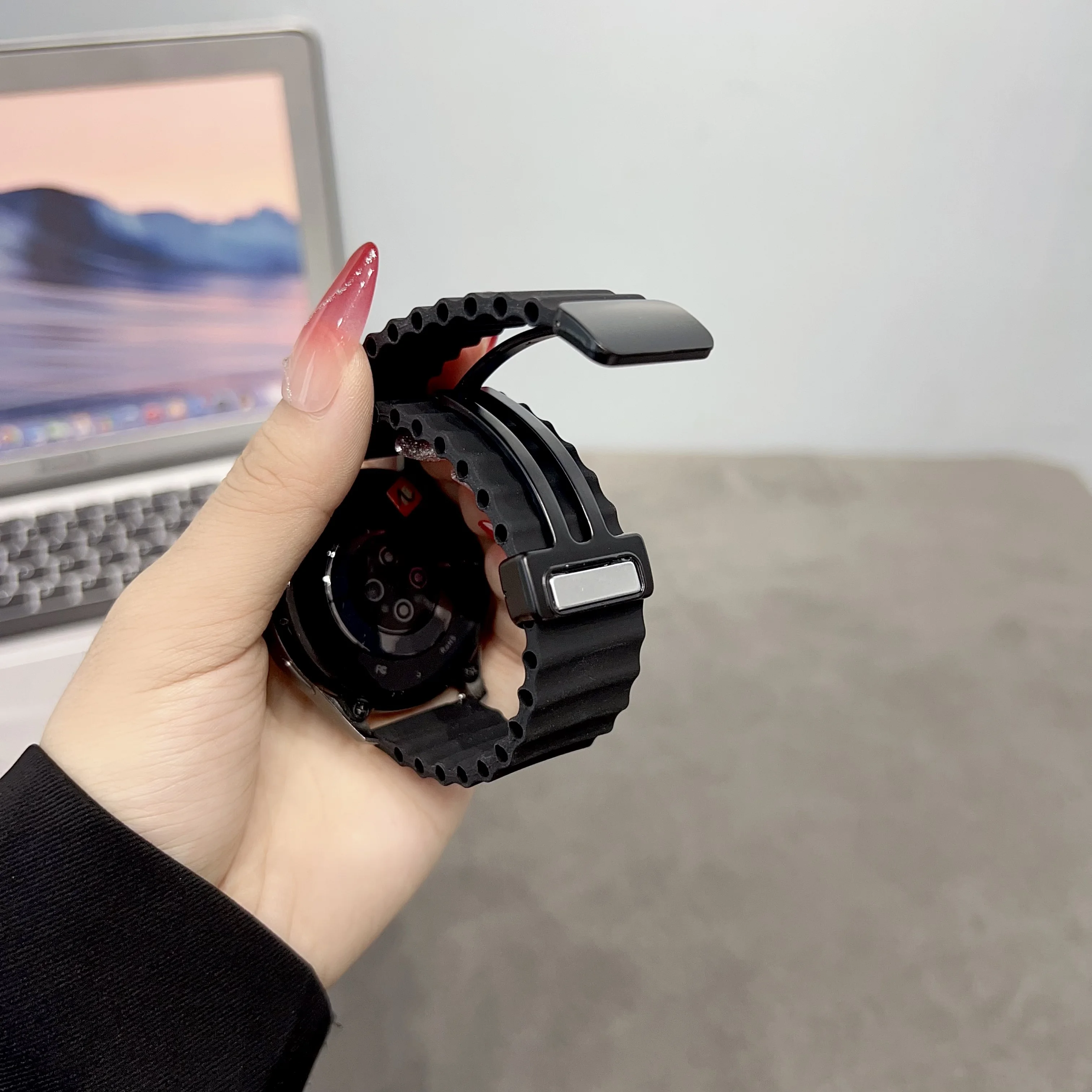 NEW Magnetic buckle watch band for huawei millet watch band 22mm 20mm bracelet magnetism men and women universal