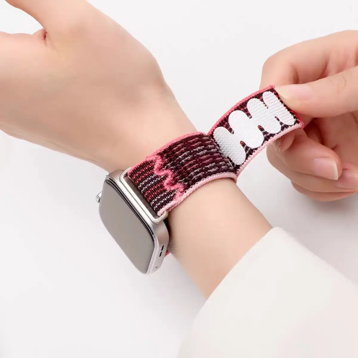 Nylon Woven Sports Smartwatch Strap - Durable Wristband Bracelet