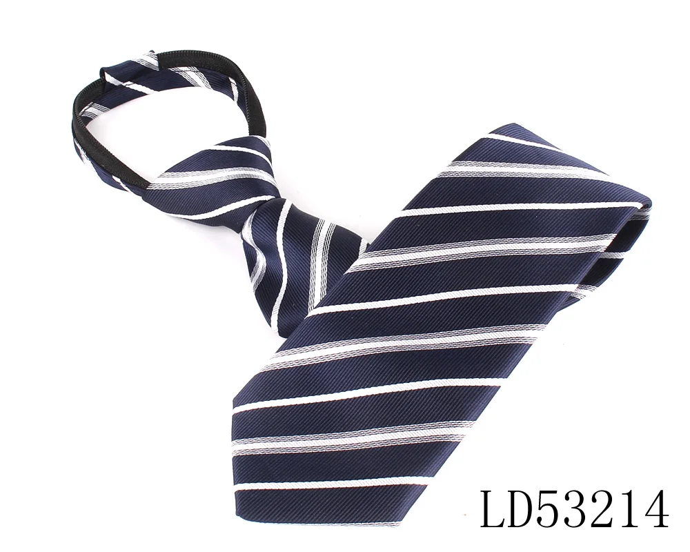 Lot De 3 Cravates à Glissière Réglables Pour Homme – Noir, Bleu Marine, Bordeaux, 42x8cm