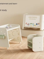HXL Children's Study Desk Desk Elementary School Student Desk Writing Table and Chair Set Adjustable 2
