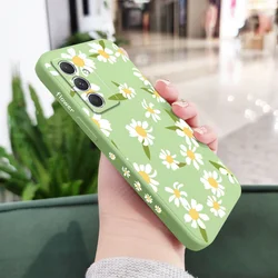 Flying Daisies Floral Phone Case for Samsung A14 4G(5G) (Light Green)