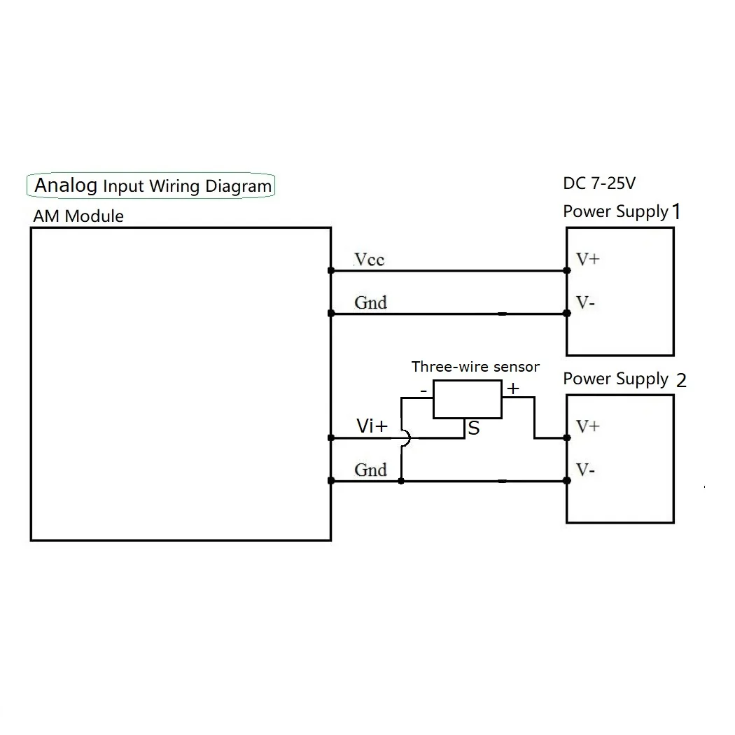 AMAIE08회로 보드 8채널 전압 ADC 수집기 모듈 - RS485 MODBUS RTU
