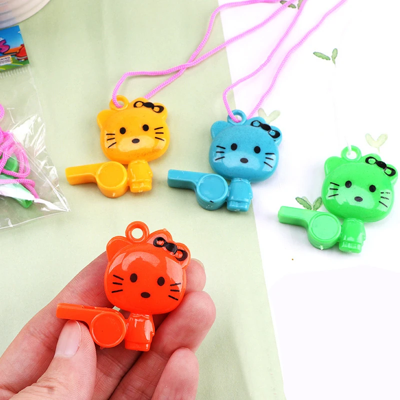 20Pcs 귀여운 고양이 파티는 아이들을위한 휘파람 장난감을 선호합니다 생일 ..