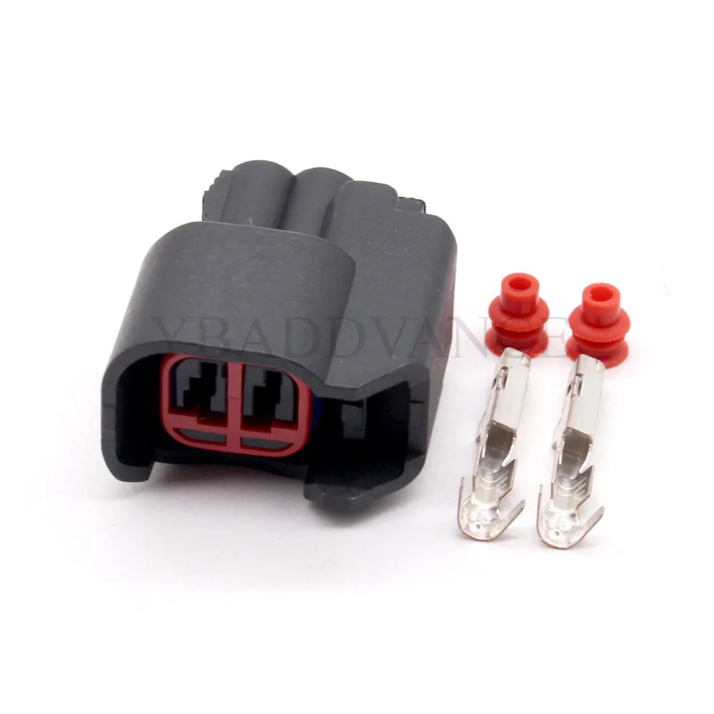 2 Pin Waterproof Female Fuel Injector Plugs Ev6 / Ev14 Connectors For