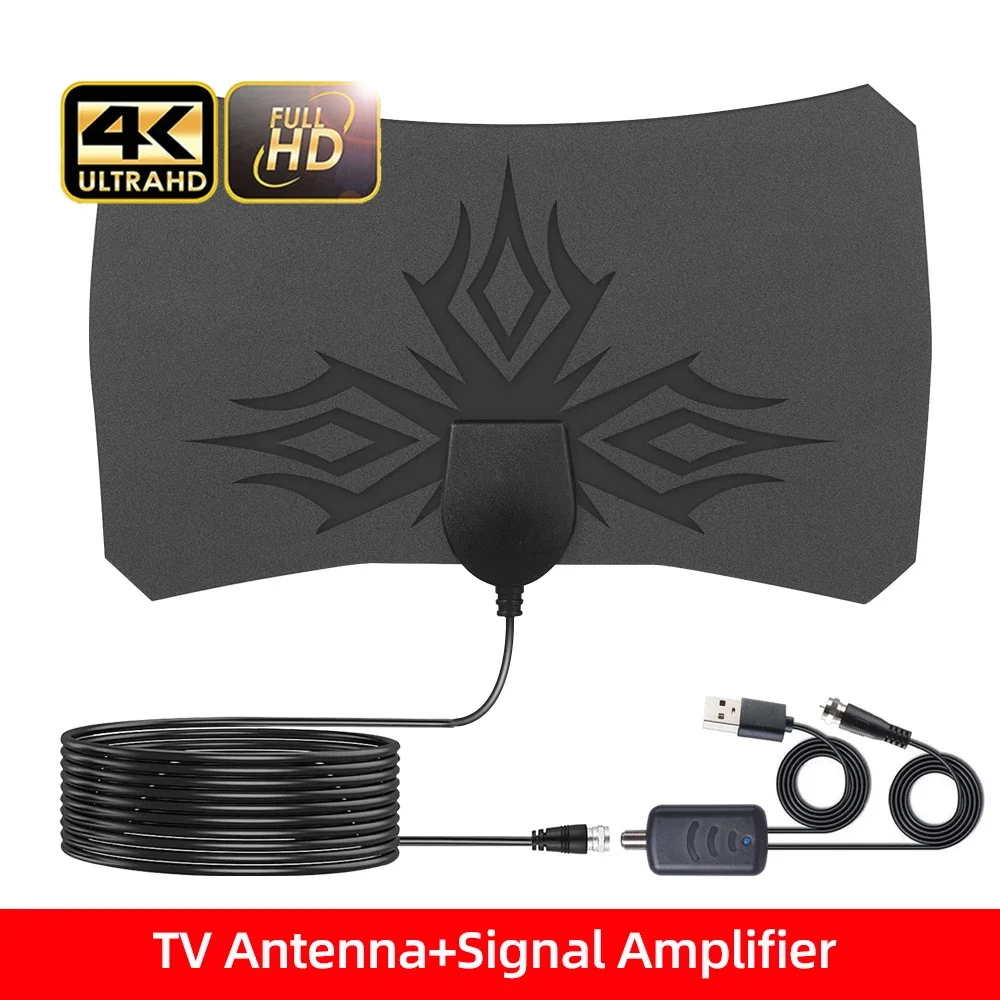 3000 Miles 8K Digital DVB-T2 TV Antenna with amplifier Booster 1080P Aerial For outdoor Car antenna RV travel Indoor smart tv