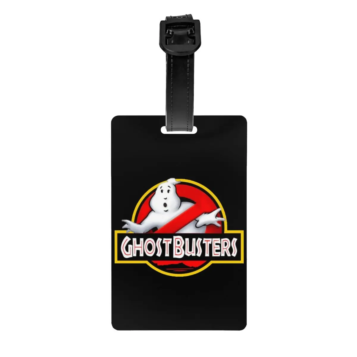 

Custom Ghostbusters Logo Luggage Tag Privacy Protection Supernatural Comedy Movie Baggage Tags Travel Bag Labels Suitcase