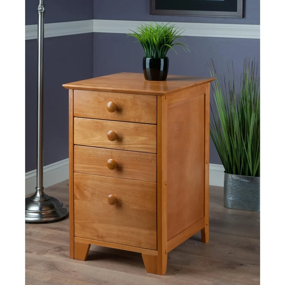 studio file cabinet, honey