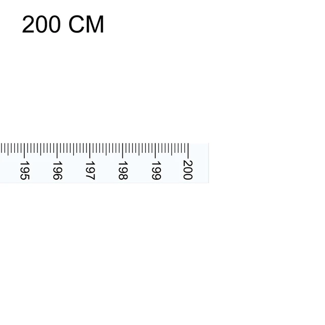 Autoadhésif Bande Mesure 100cm Métrique Échelle Milieu aux Deux