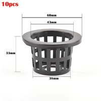 5/10Pcs Plant Grow Net Nursery Pots Cup Hydroponic colonization Mesh plastic Basket holder vegetable Planter Soilless greenhouse 5