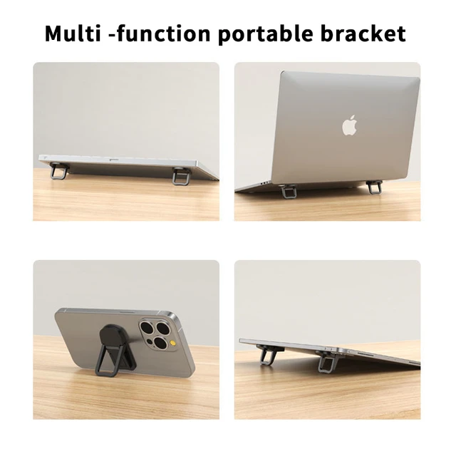Portable Laptop Stand Aluminium Foldable Notebook Support Laptop Base  Macbook Pro Holder Adjustable Bracket Computer Accessories - Laptop Stand -  AliExpress