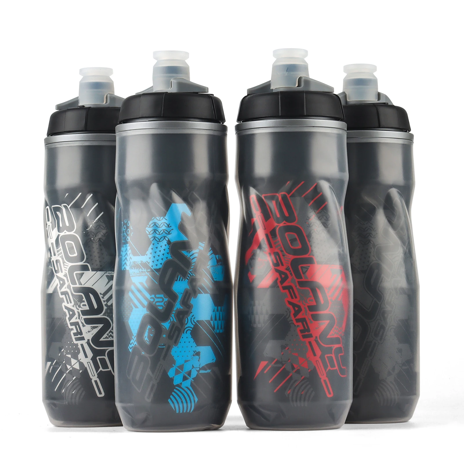 Bicycle 600ml Water Bottle Squeeze Out Water PP5 Double Layer Heat And Ice-Protected GYM Fitness Outdoor Sports Cup 1PC for BOLANY bicycle water bottle,water bottle,sports bottle