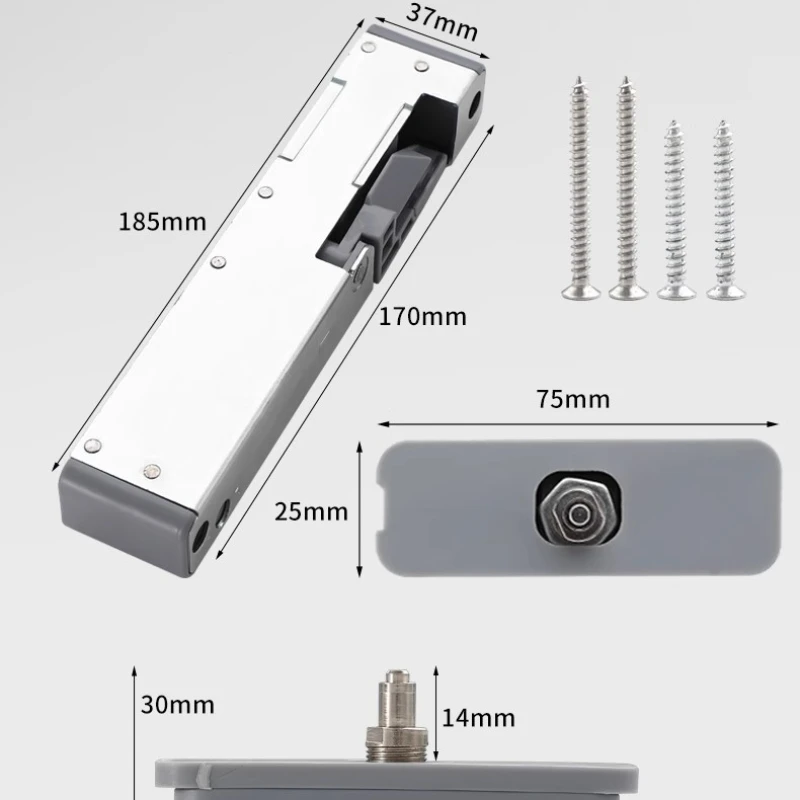 Embedded Installation of Silent er Invisible Door Closer Damping er for Household Doors