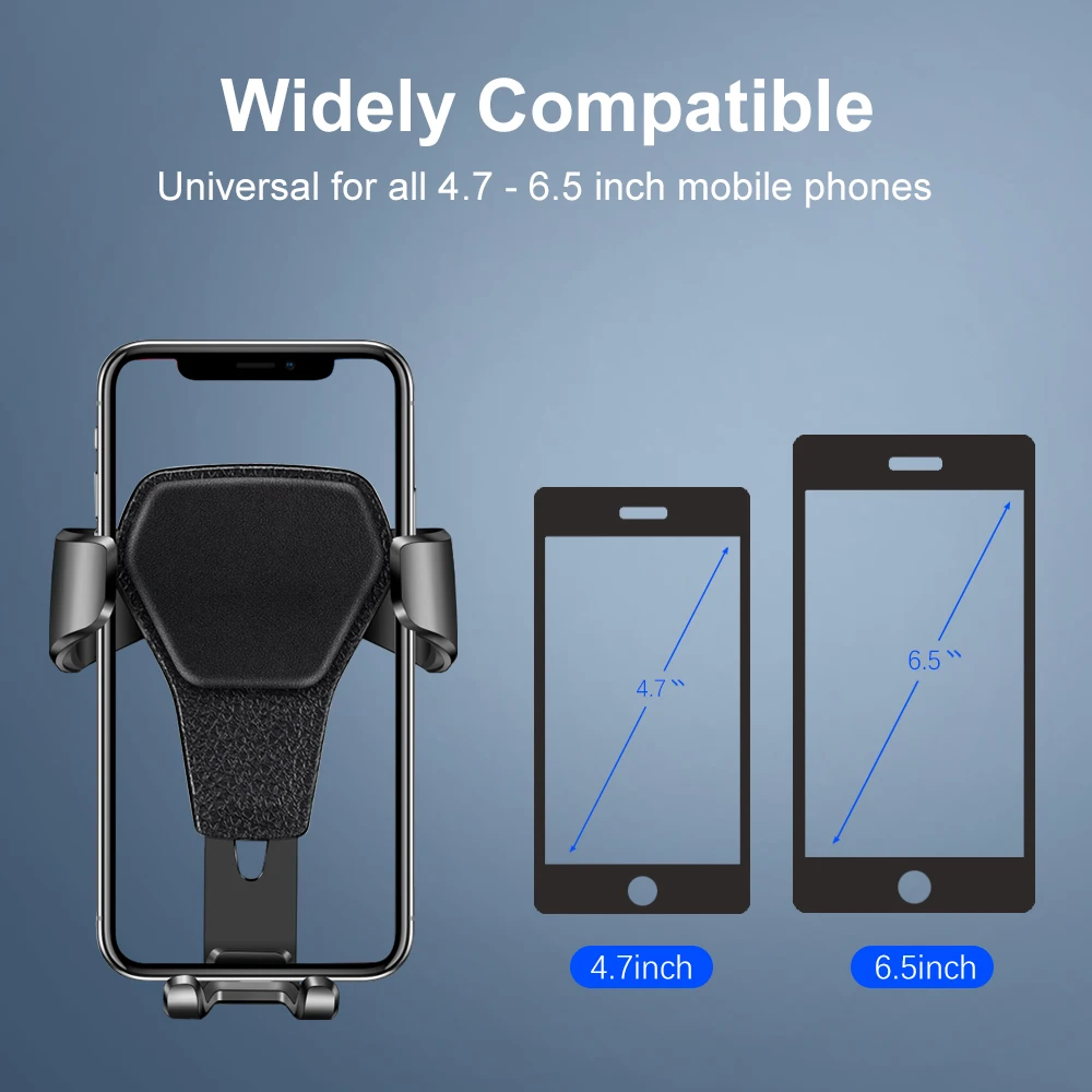 Gravity Car Air Vent Clip Phone Holder Auto Locking Stand GPS Mount For iPhone Samsung Xiaomi Huawei Universal Car Bracket