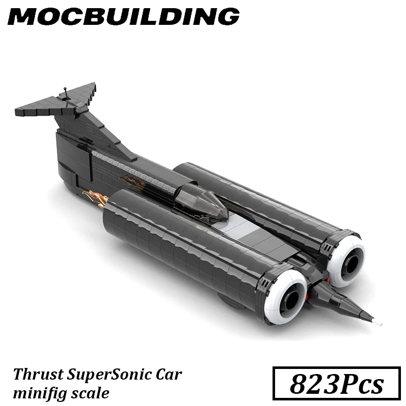 Thrust SSC Vehicles Building Blocks Brick British Thrust
