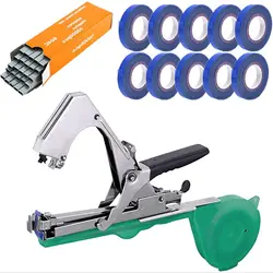 Plant Strapping Machine Garden Plant Tape Tool Vegetable Grape Tomato Strapping Machine With Blue Tape Set рука для прививки