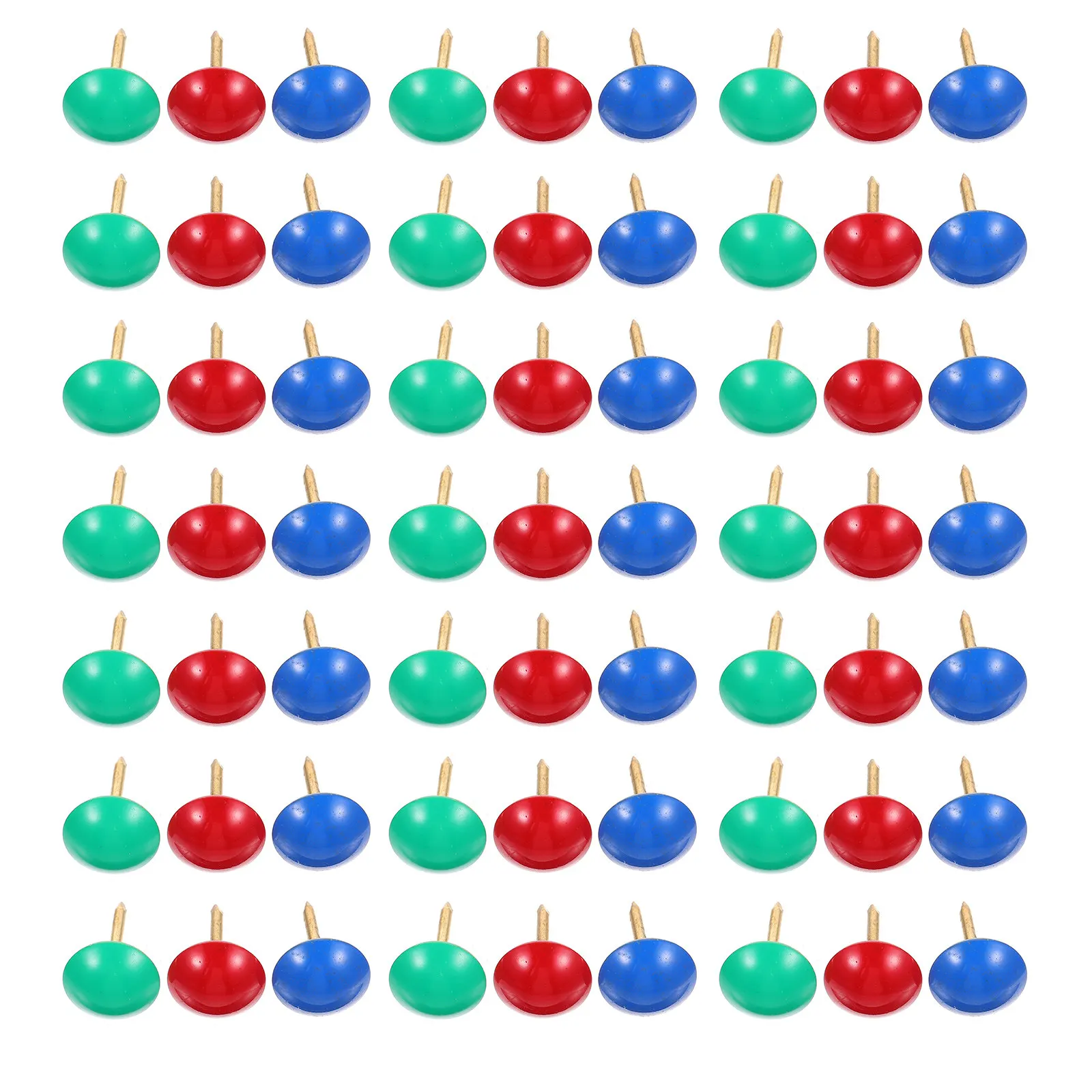 60Pcs 실내 장 못 다채로운 둥근 머리 튼튼한 철 못 소파 침대용 장식 가구 핀 벽 목재 공예 가구용