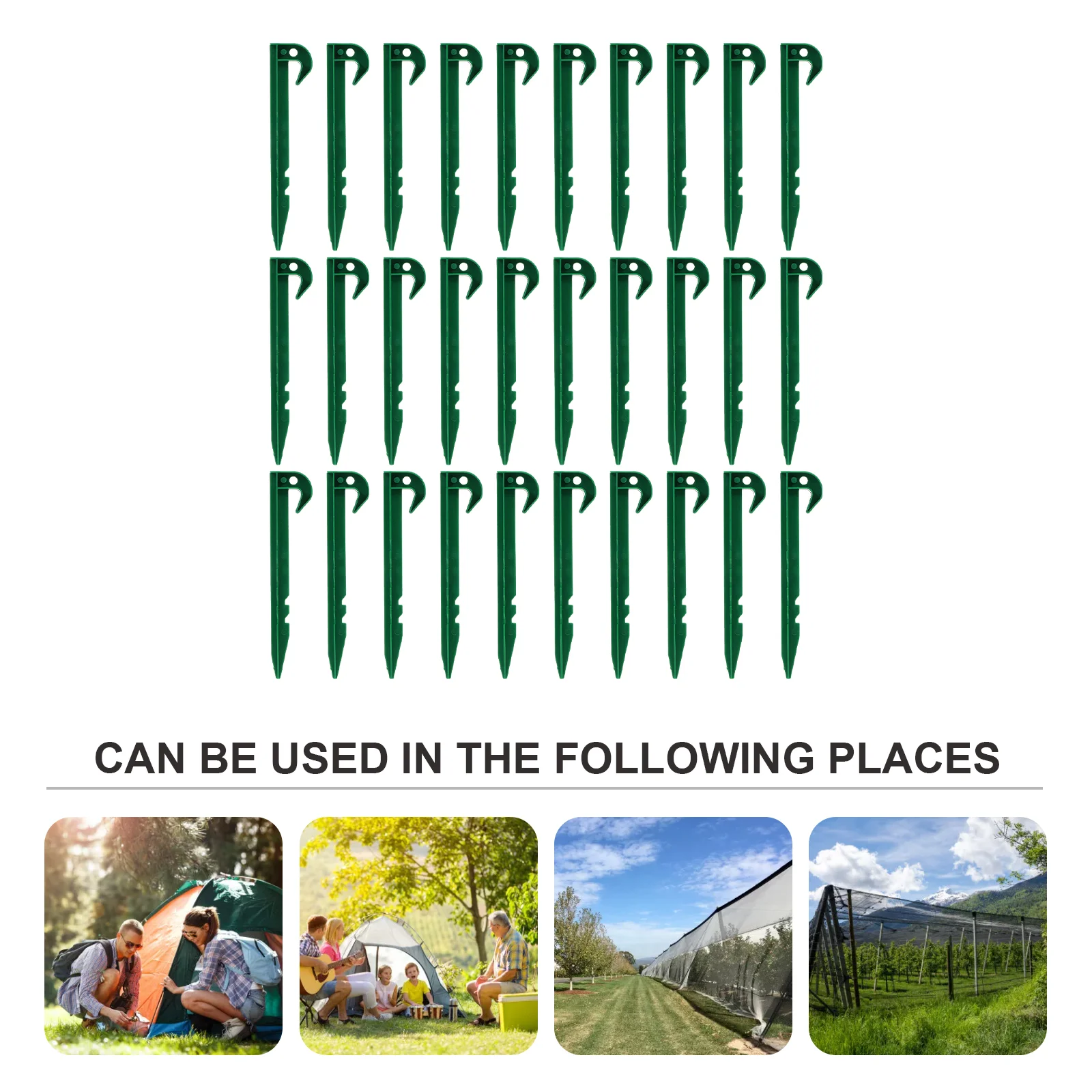30pcs Creative Garden Nails Delicate Garden Stakes Practical Ground Pegs garden peg tents nail garden anchor