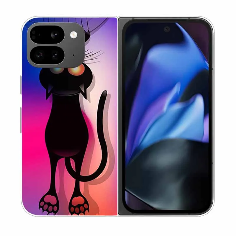 Clear Hard PC Back Cover with Cartoon Design