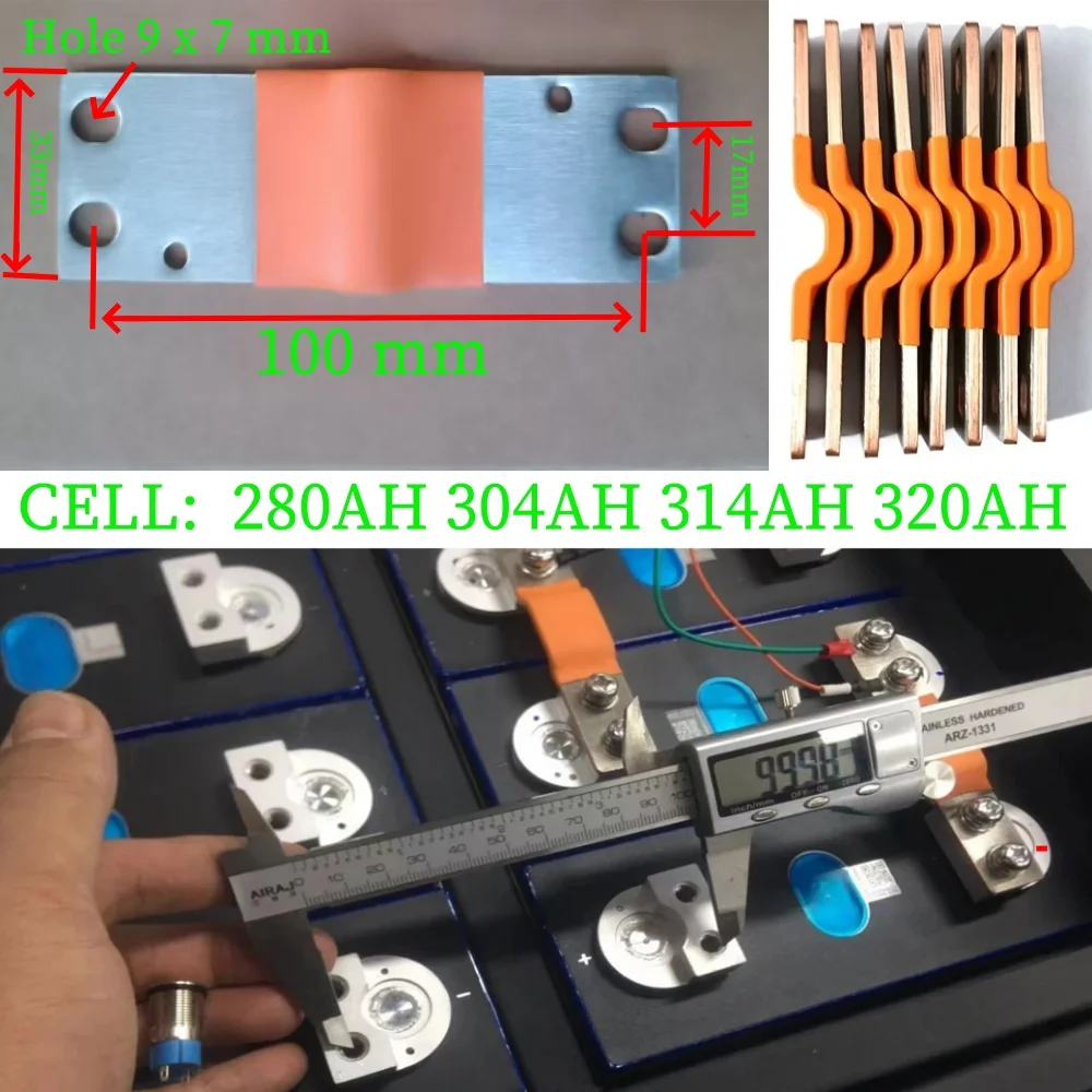 Lithium Battery Copper Alloy Flexible Busbar for 202Ah 230Ah 270Ah 280Ah 300Ah 310Ah 320Ah