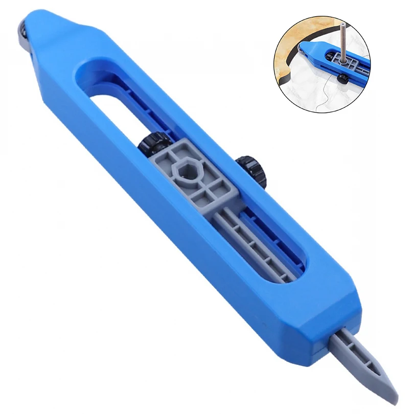 

Tough Durable Contour Gauge Woodworking Scribing Marker Tool Belt Adjustable Lock Profile Carpet Tile DIY Tool