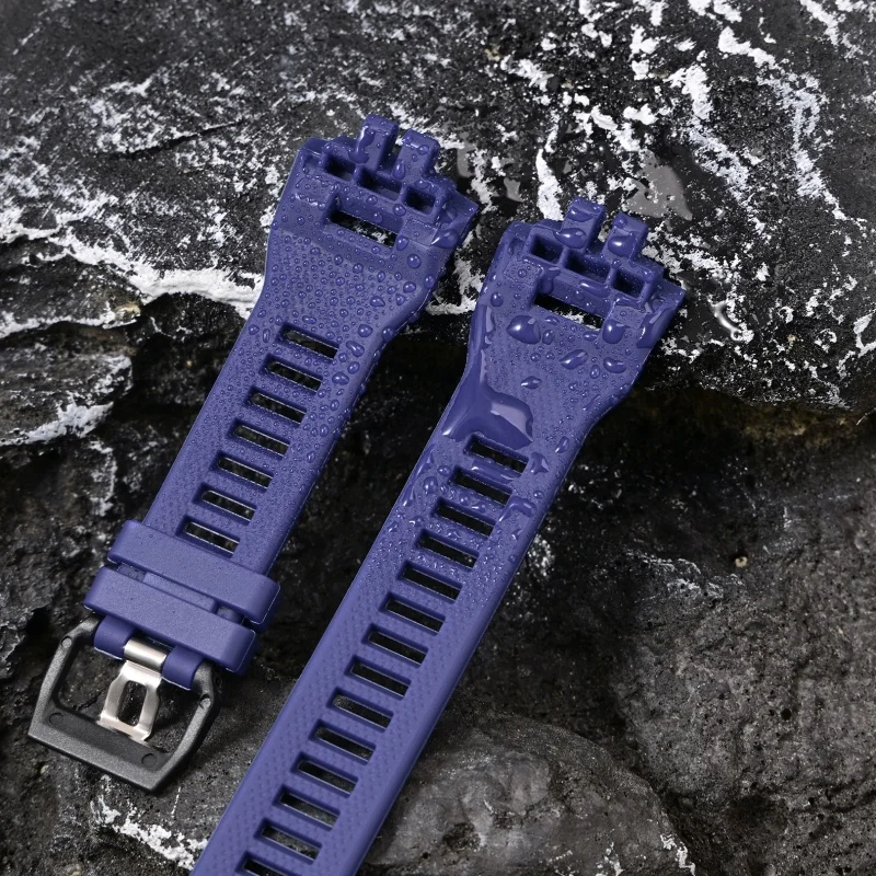 Durable Resin Sport Watch Strap - Men's Waterproof Rubber Bracelet Accessory
