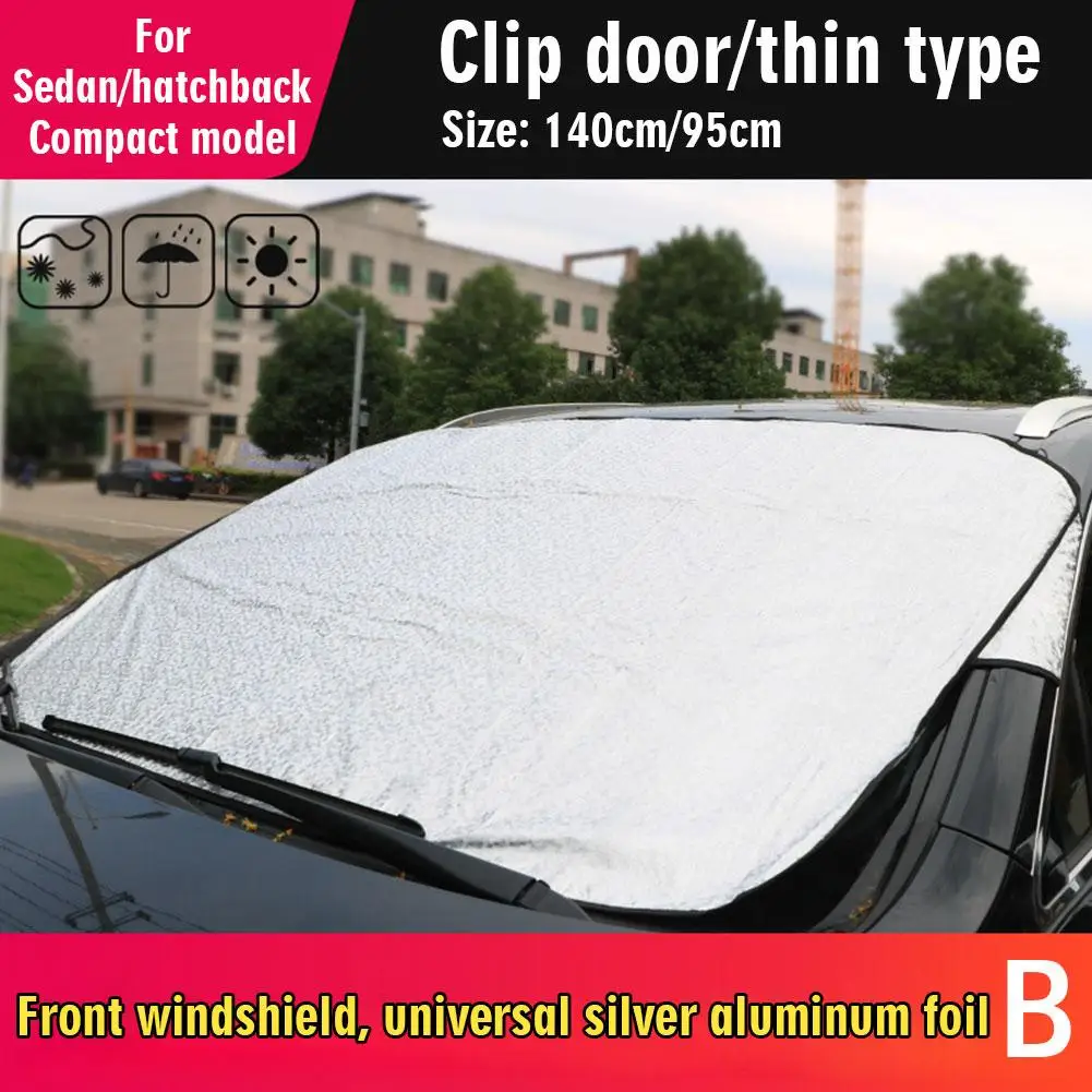 Universal Style Car Snow Cover Front Windshield Anti-Frost Anti-Freeze Snow  Cover Winter Magnetic Suction Car Window Car Cover Snow