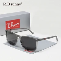 Lunettes de soleil rectangulaires classiques pour hommes et femmes, pour la conduite, la pêche, Protection UV400, polarisées, à la mode 2