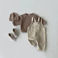 Newborn Infant Boys Girls Corduroy Jumpsuit Clothing 2024 Autumn Casual Baby Girls Bib Pants Overalls Romper for 0-3Y 6