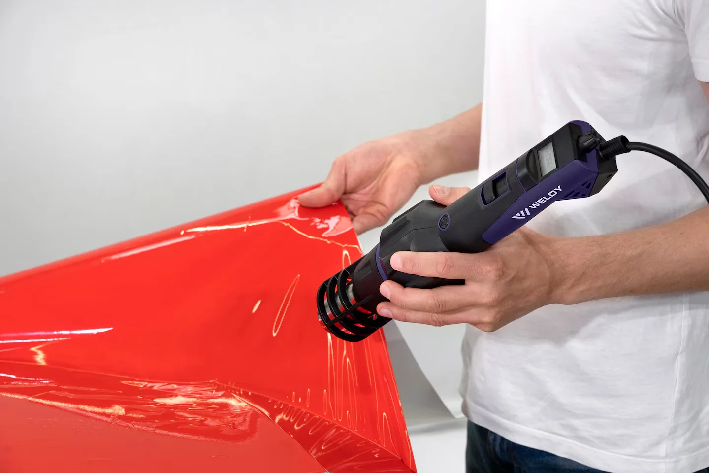 Weldy HT 530-A 열총 범용 키트 플라스틱 용접용 2300W 조절 가능한 온도 및 에코 모드