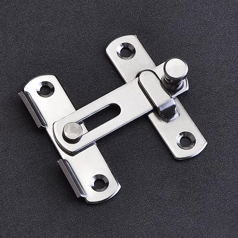 1Pcs Furniture Fittings gate buckle Metal Screws Padlock Clasp Window Catch Lock Hasp Cabinet Catches Door Bolt