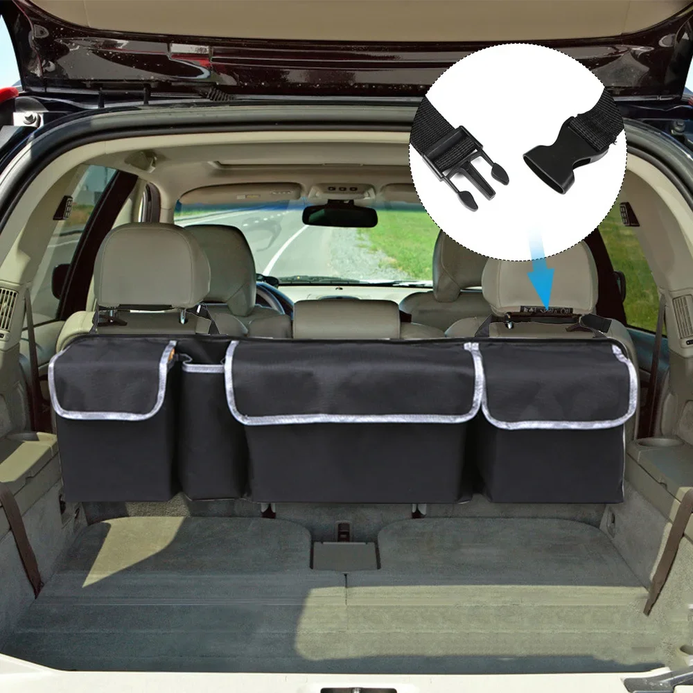 

Large Capacity Car Trunk Organizer Oxford Universal Back Seat Storage Bag Auto Stowing Tidying Auto Interior Accessories Supplie