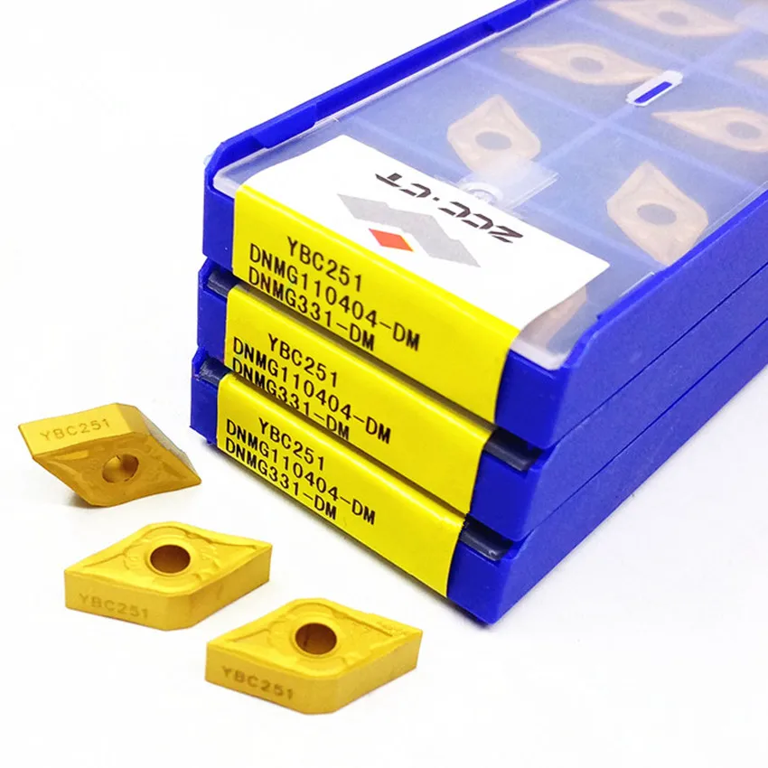 DNMG110404-DM YBC251/DNMG110408-DM YBC251/DNMG110404-DM YBC252/DNMG110408-DM YBC252 ZCC.CT CNC carbide inserts 10pcs/box
