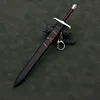 22cm Medieval Arthur Pendragon Swords Metal Katana Samurai Sword Uncut Blade Model Accessories Keychain Gifts Toys for Boys 2