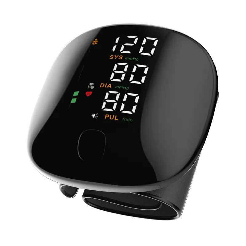 Rechargeable Touch Screen Heart Beat Rate Meter Tonometer Smart Voice Wrist Blood Pressure Monitor Health Care Supplies