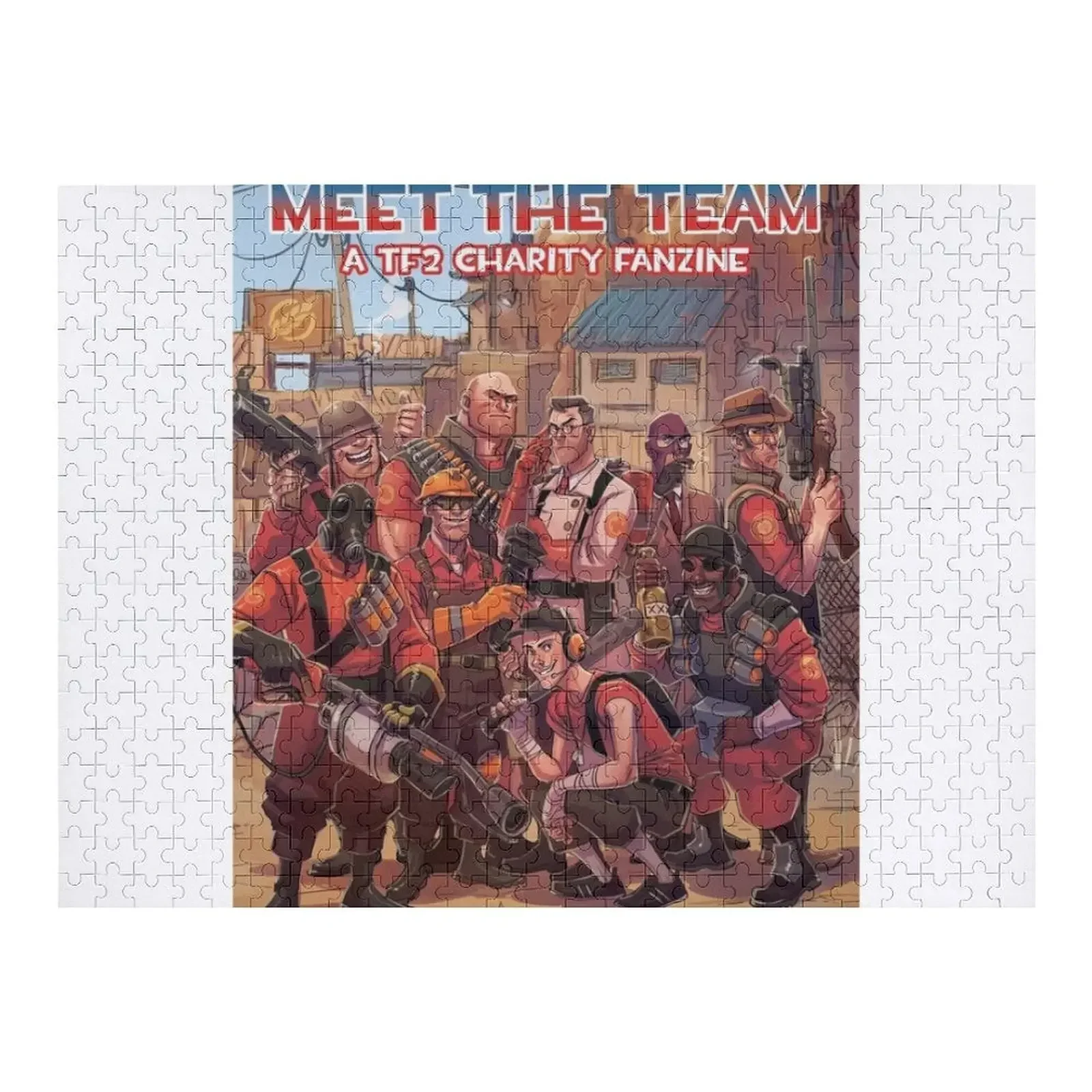 

Team Fortress 2 Meet The Team Jigsaw Puzzle Customizeds For Kids Baby Wooden Puzzle