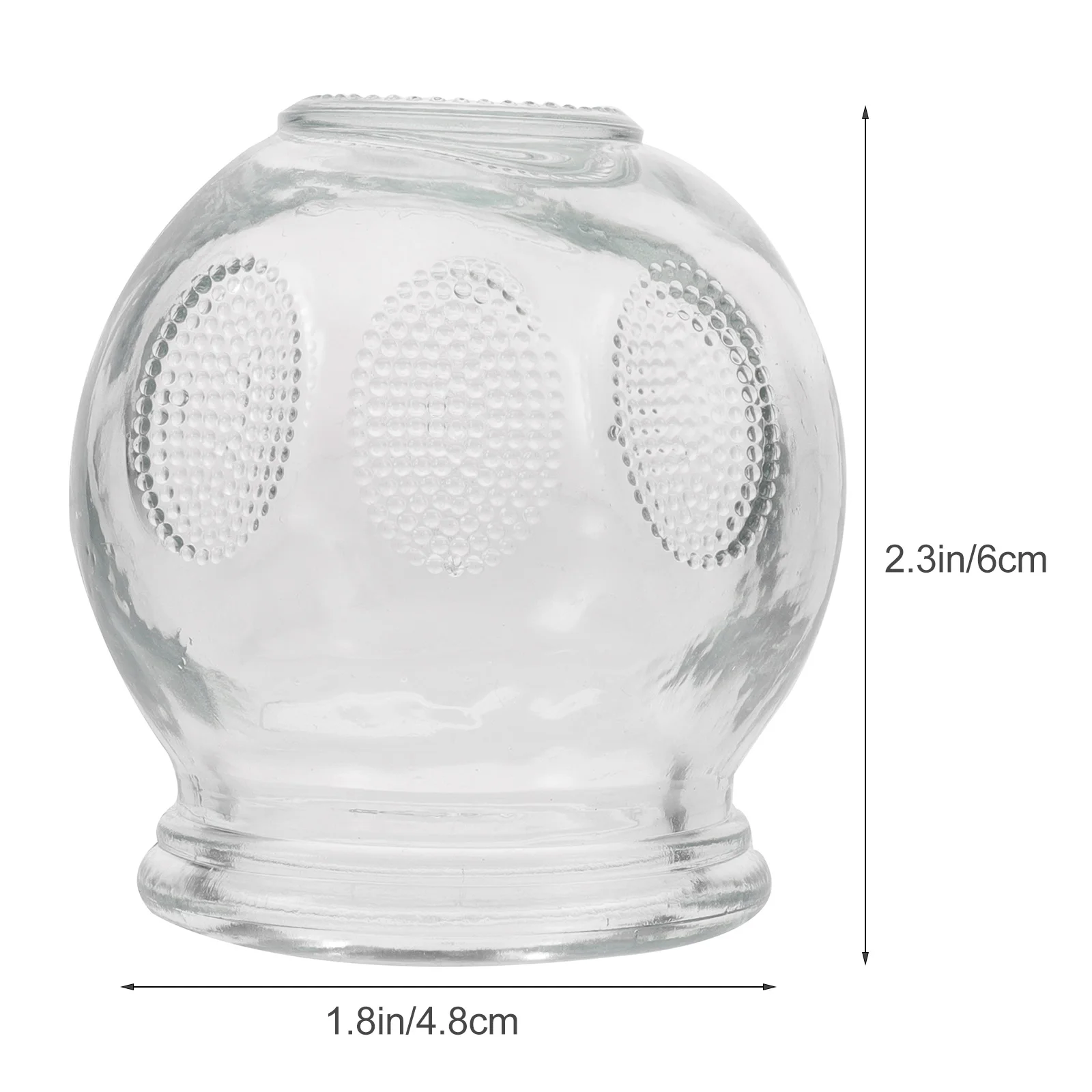 6Pcs Vacuum Massage Cups Glass Physiotherapy Suction Cups SPA Vacuum Massage Jars For Health Care Body Relax Vacuum Massager 3