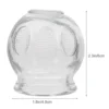 6Pcs Vacuum Massage Cups Glass Physiotherapy Suction Cups SPA Vacuum Massage Jars For Health Care Body Relax Vacuum Massager 3